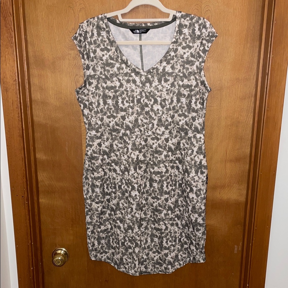 The North Face Green and White Mini Dress